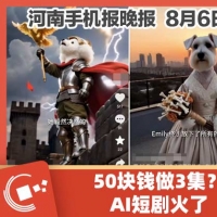 手机报·晚报丨50块钱做3集？ai短剧火了；信阳师范大学就“为母校捐赠”道歉